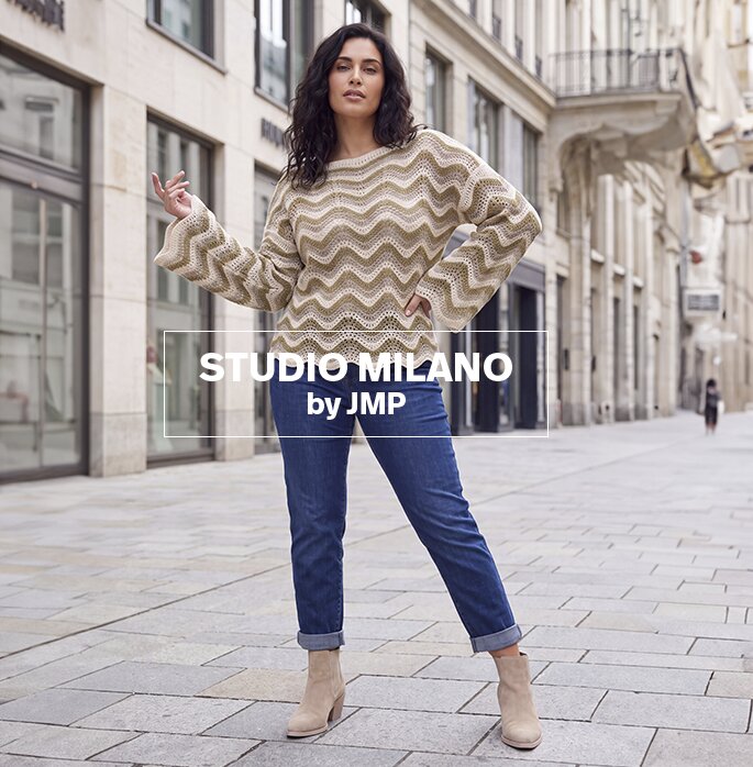 ITAL 8763, Damenoutfit in Beige-Verlauf von Studio Milano by JMP