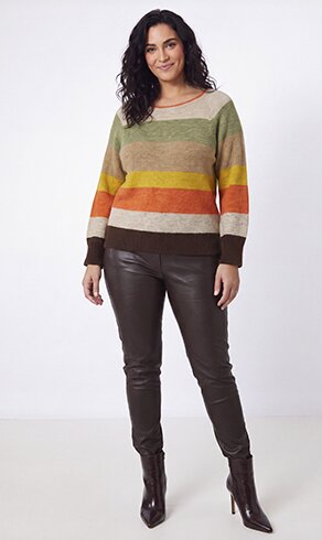 ISOR 8762, mehrfarbiger Damenpullover von Studio Milano by JMP