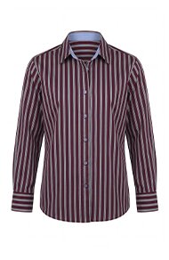 CIRAY 8729, mehrfarbig gestreifte Damenbluse von Studio Milano by JMP
