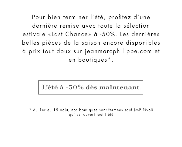 Last chance sur l'été