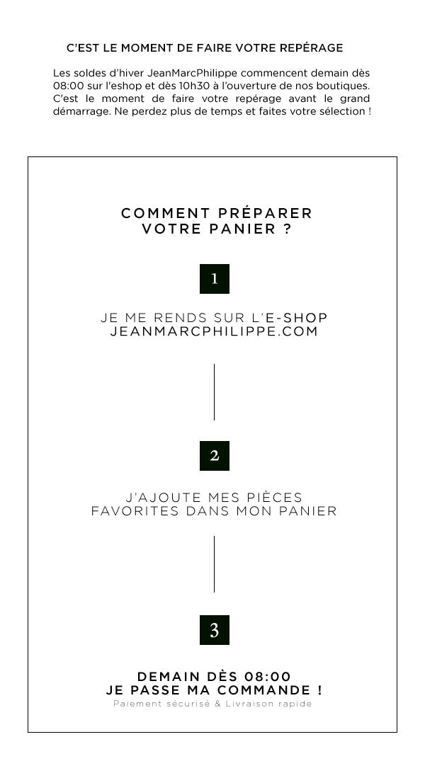 Je prépare mon panier