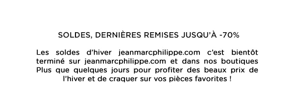 Soldes dernière démarque