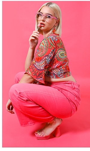 Boléro en voile imprimé