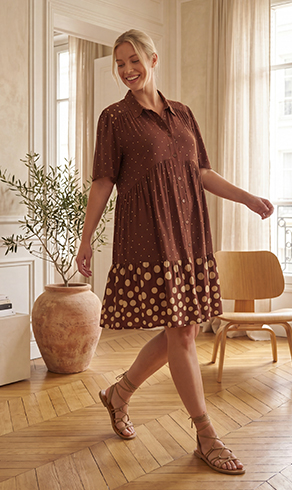 Robe à pois — Look intérieur