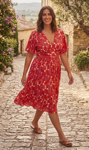 RASAMY — Robe Corail Fleuri