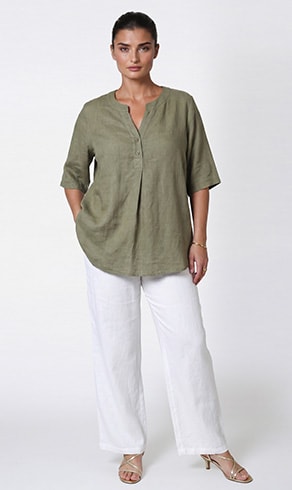 TABLO — Bluse in Khaki