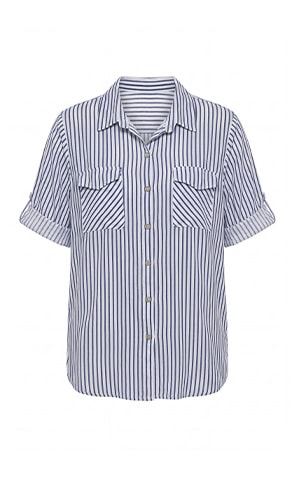 CRAYON — Navy White Shirt