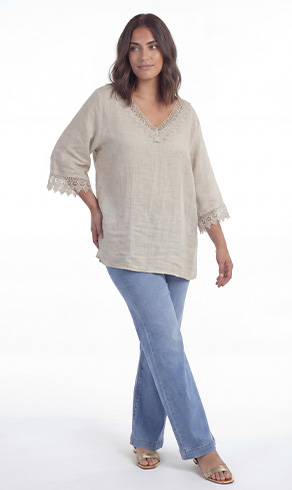 TAMON — Robe en lin