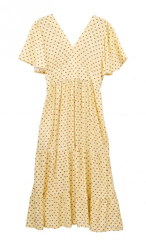 ROSMAY — Kleid Vanille Schokoladenpunkte
