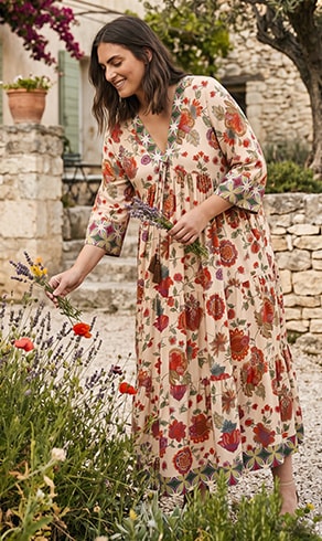 REZA — Robe Jardin Bohème, soldes été