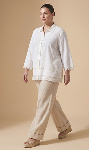 CROMY — Chemise Blanc, soldes été