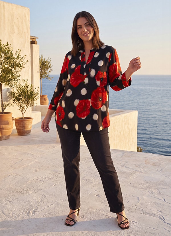 OUR BOUTIQUES ON SALE UP TO -60% — TALAIS Black Coquelicot