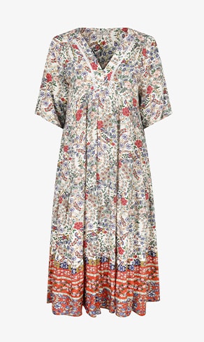 RICOLI — Long liberty floral printed dress, sale — Jean Marc Philippe
