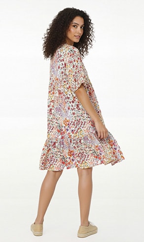 RACALO — Multicolour floral printed dress, sale — Jean Marc Philippe