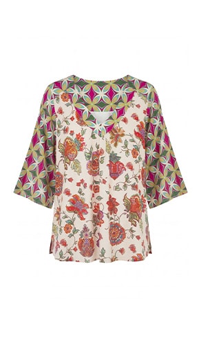 TILI — Jardin Bohème floral printed blouse, sale — Jean Marc Philippe
