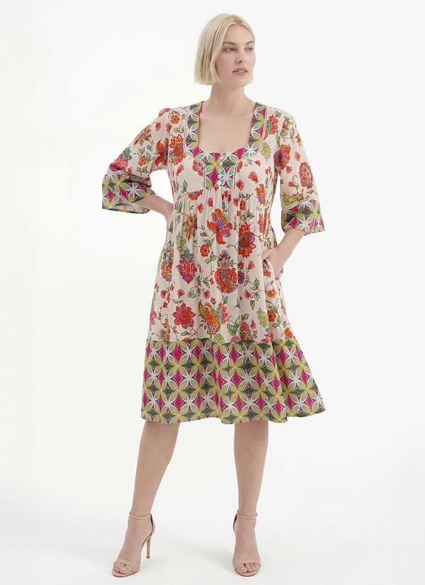 RITINA — Jardin Bohème floral printed dress, sale — Jean Marc Philippe