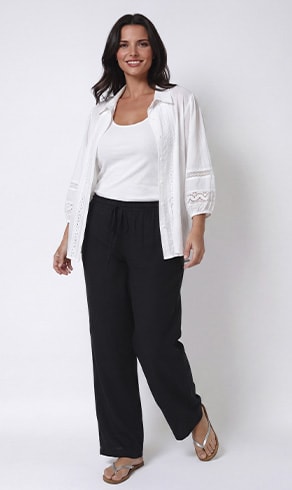 PLINO — Schwarze Hose, Sale — Jean Marc Philippe
