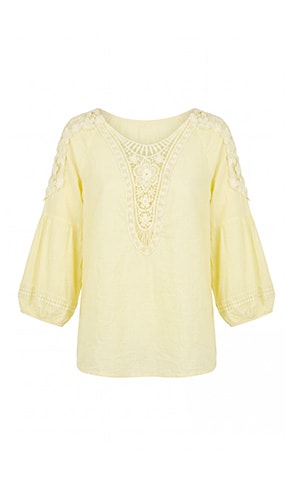 CARIOLA — Vanilla linen tunic, sale — Jean Marc Philippe