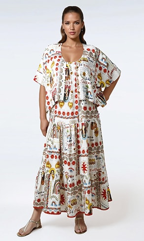 CARIOLA — Vanilla linen tunic, sale — Jean Marc Philippe
