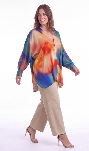 VISEUR — Bluse mit Nordlicht-Print, neue Kollektion — Jean Marc Philippe
