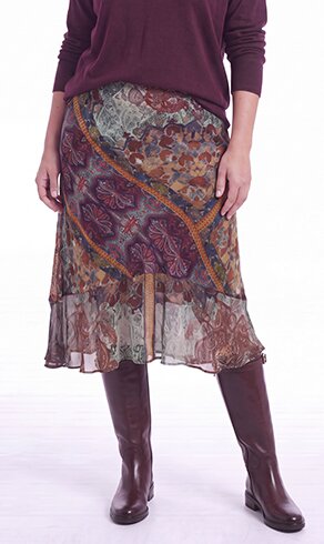 JIO — Printed skirt Spicy Sage, New Collection — Jean Marc Philippe