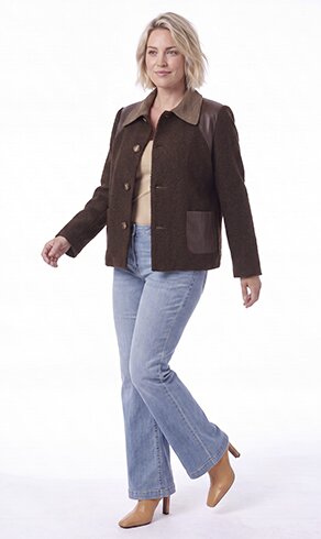 VITINA — Schokoladenbraune Jacke — Neue Kollektion — Jean Marc Philippe