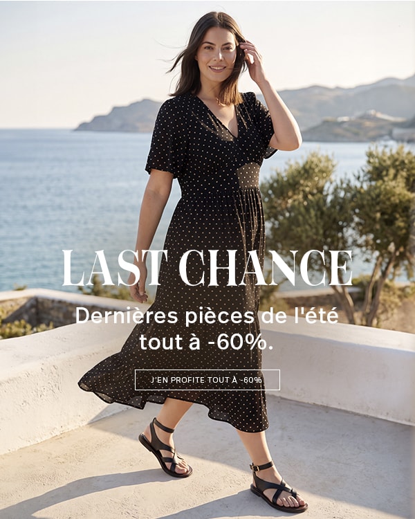 Last Chance — Dernières pièces de l'été à -50% ou -60% — Découvrez les Last Chance — Jean Marc Philippe