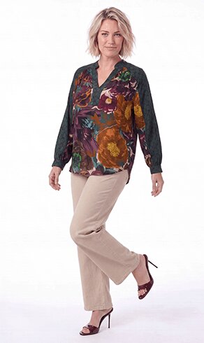 CARON — Bluse mit Patch-Bohème-Print — Neue Kollektion — Jean Marc Philippe