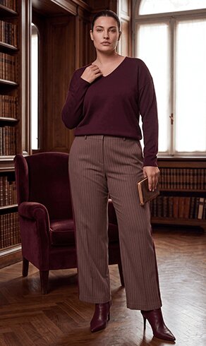 PICOLO — Bluse mit Patch-Carreaux-Print, Produkt 8610 — Jean Marc Philippe